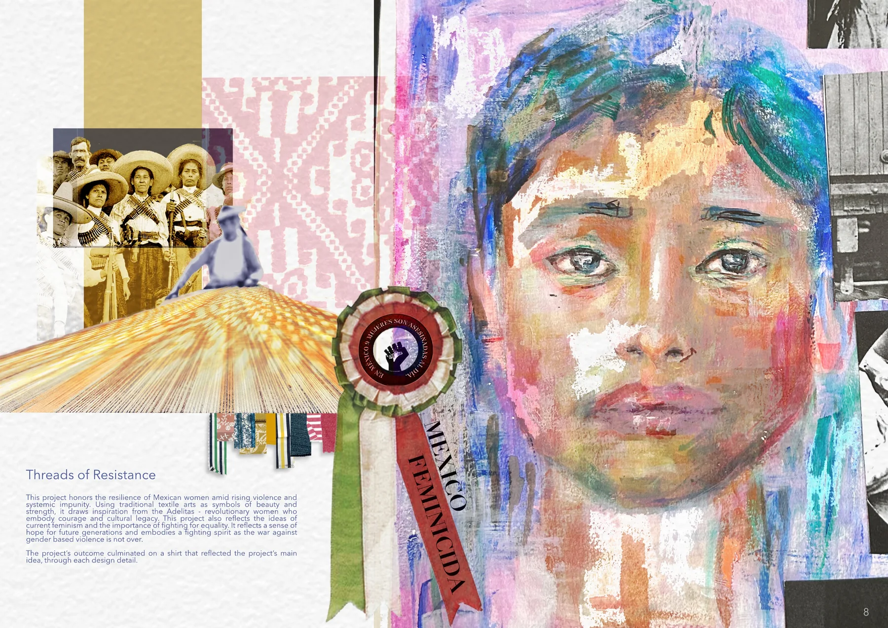 Threads of Resistance - original portfolio page 8