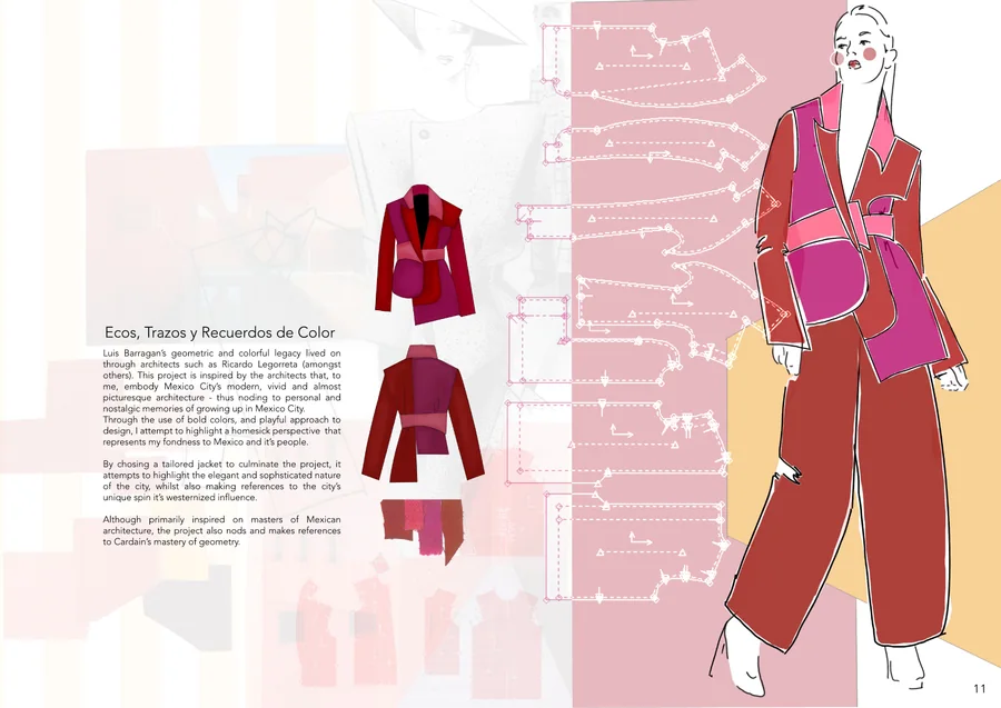 Ecos, Trazos y Recuerdos de Color — original portfolio composition, page 11
